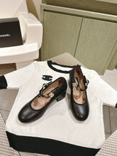 CC HIGH MARY JANE BLACK LAMBSKIN